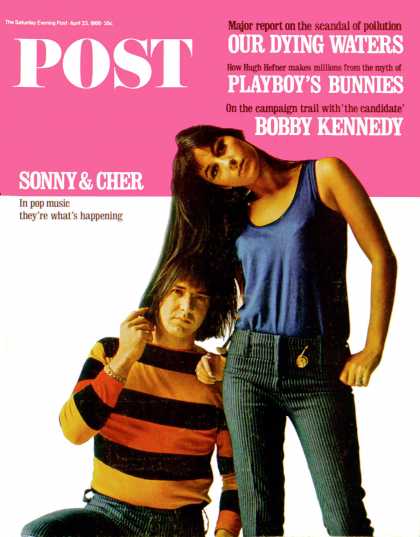 Saturday Evening Post - 1966-04-23: I Got You Babe (Jerry Schatzberg)