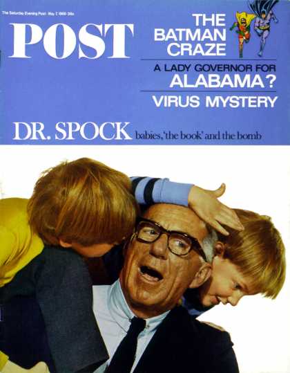 Saturday Evening Post - 1966-05-07: Dr. Spock & Children (Philippe Halsman)