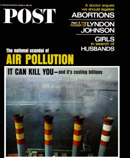 Saturday Evening Post - 1966-10-08: Smoke Stacks (John Launois)