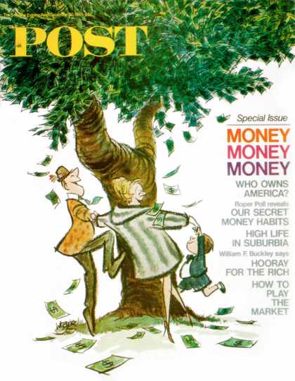 Saturday Evening Post - 1967-12-30: Money, Money, Money (Robert Weber)