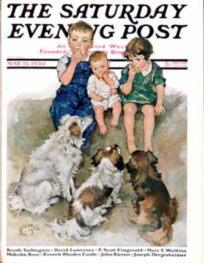 Saturday Evening Post - 1930-05-31: Doggie Beggars (Ellen Pyle)