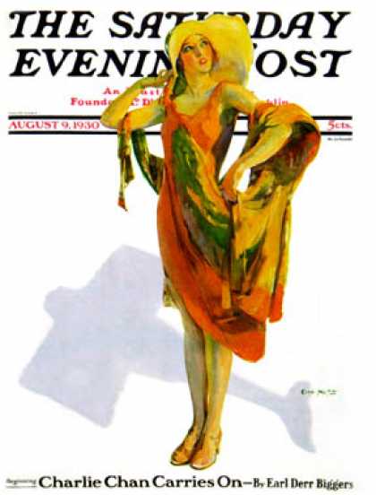 Saturday Evening Post - 1930-08-09: Beach Costume (Guy Hoff)