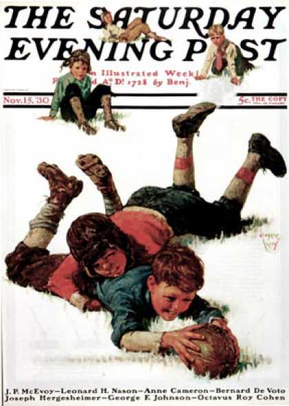 Saturday Evening Post - 1930-11-15: Big Tackle (Eugene Iverd)
