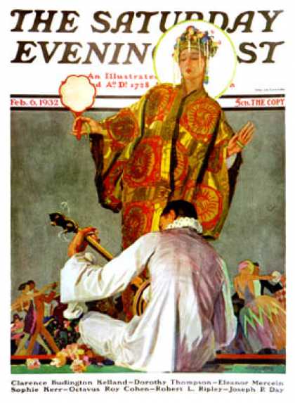 Saturday Evening Post - 1932-02-06: Mardi Gras Ball (John E. Sheridan)