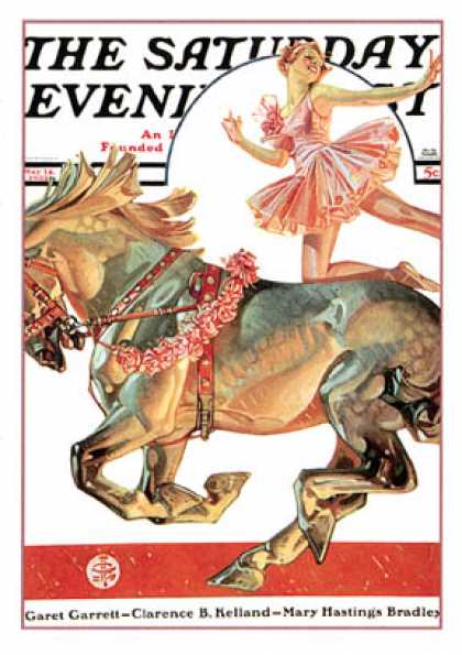 Saturday Evening Post - 1932-05-14: Circus Bareback Rider (J.C. Leyendecker)