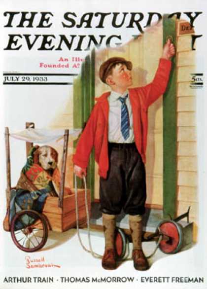 Saturday Evening Post - 1933-07-29: Sick Pooch (Russell Sambrook)