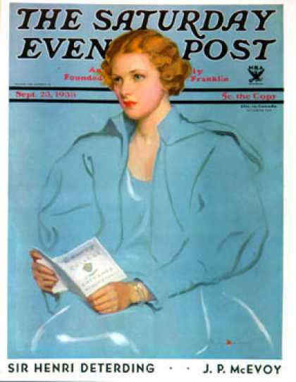 Saturday Evening Post - 1933-09-23: College Requirements (Penrhyn Stanlaws)