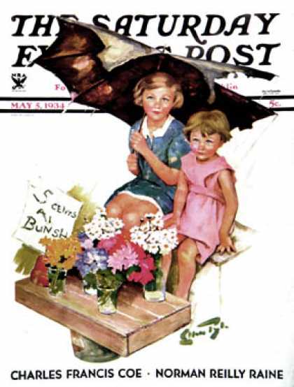 Saturday Evening Post - 1934-05-05: Flower Children (Ellen Pyle)