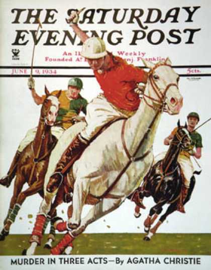 Saturday Evening Post - 1934-06-09: Polo Match (Maurice Bower)