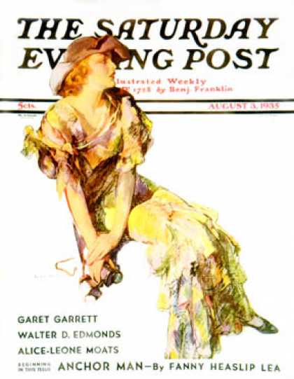 Saturday Evening Post - 1935-08-03: Summer Frock (Guy Hoff)