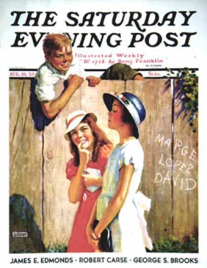 Saturday Evening Post - 1935-08-10: "Marge loves David" (George Brehm)
