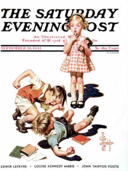 Saturday Evening Post - 1935-09-28: She's My Girl! (J.C. Leyendecker)