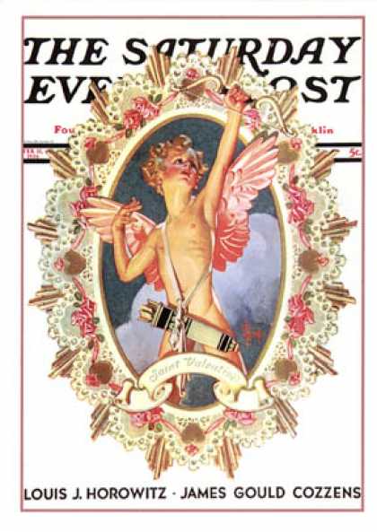 Saturday Evening Post - 1936-02-15: St. Valentine (J.C. Leyendecker)
