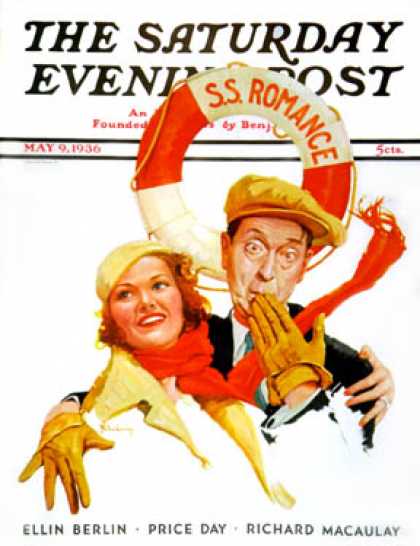Saturday Evening Post - 1936-05-09: S. S. Romance (Charles R. Chickering)
