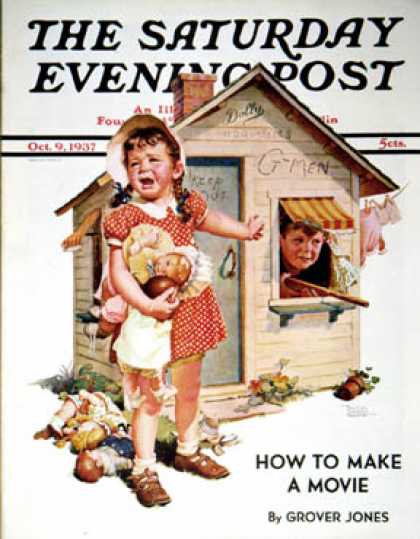 Saturday Evening Post - 1937-10-09: No Girls Allowed (Frances Tipton Hunter)