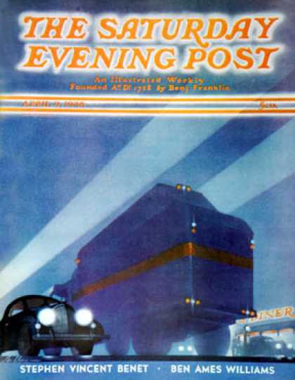 Saturday Evening Post - 1938-04-09: Highway Diner (Ski Weld)