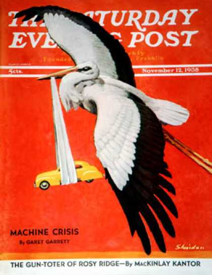 Saturday Evening Post - 1938-11-12: New Born Automobile (John E. Sheridan)