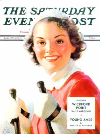 Saturday Evening Post - 1939-01-28: Ready to Go Downhill (Walt Otto)