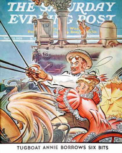 Saturday Evening Post - 1939-05-13: Buggy Races Train (Douglas H. Hilliker)
