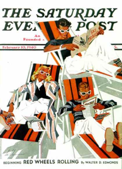Saturday Evening Post - 1940-02-10: Winter Vacation (Ski Weld)