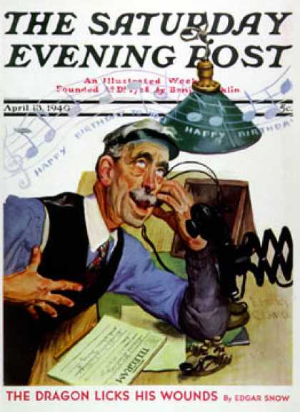 Saturday Evening Post - 1940-04-13: Singing Telegram (Emery Clarke)