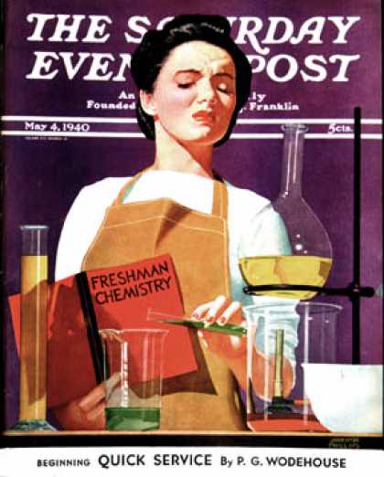 Saturday Evening Post - 1940-05-04: Freshmen Chemistry (John Hyde Phillips)