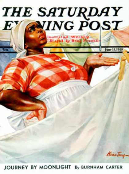 Saturday Evening Post - 1940-06-15: Rain on Laundry Day (Mariam Troop)