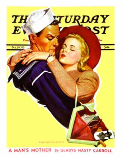 Saturday Evening Post - 1940-10-19: Soldier or Sailor (John Newton Howitt)
