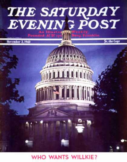 Saturday Evening Post - 1940-11-02: Capitol Hill (William Edwin Booth)