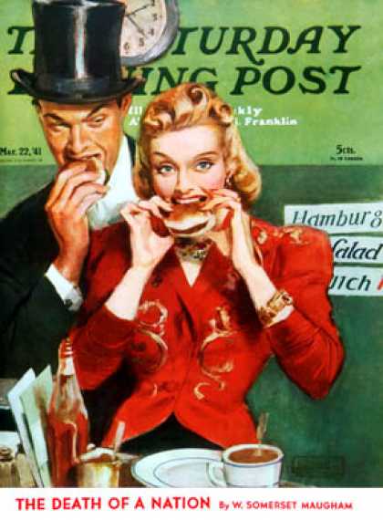 Saturday Evening Post - 1941-03-22: Late Night Snack (John LaGatta)