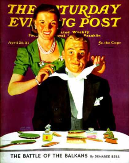 Saturday Evening Post - 1941-04-26: Tying a Tux Tie (John Hyde Phillips)