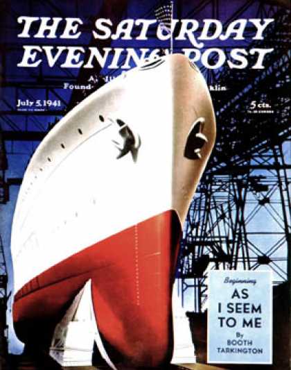 Saturday Evening Post - 1941-07-05: Dry Dock (Arthur C. Radebaugh)