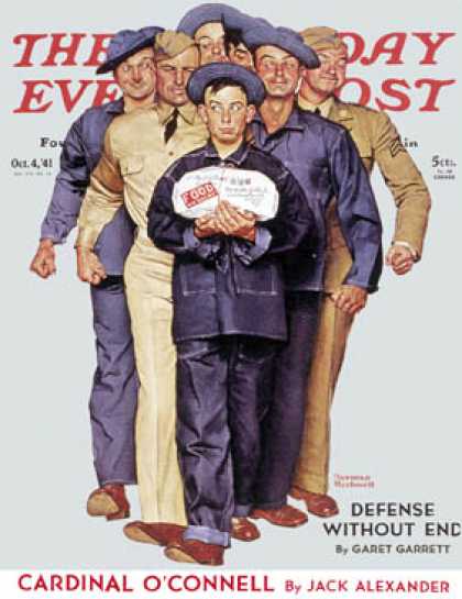 Saturday Evening Post - 1941-10-04: "Willie Gillis' Package from   Home" (Norman Rockwell)