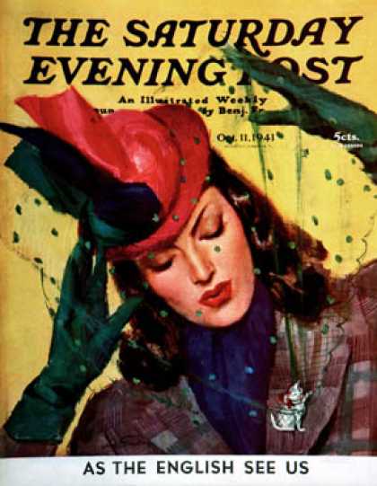Saturday Evening Post - 1941-10-11: Cat Pin (John LaGatta)