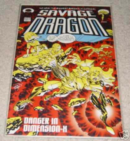 Savage Dragon 110 - Man - Girl - Lava - Danger In Dimension-x - Woman - Erik Larsen