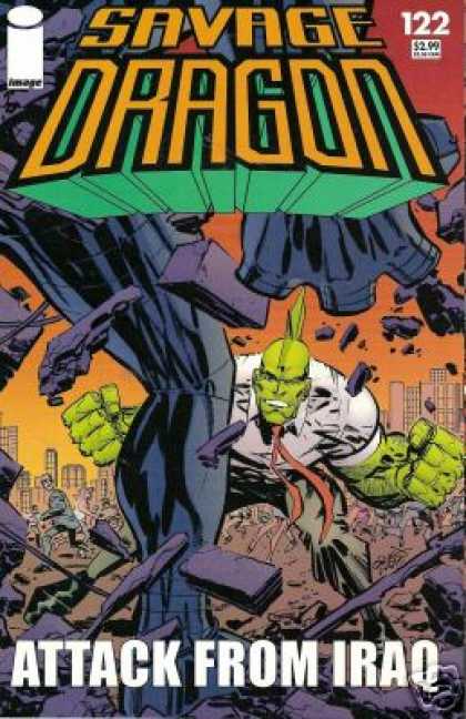 Savage Dragon 122 - War - Ruins - Hulk - Brick - City - Erik Larsen