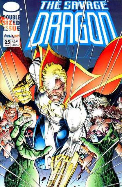 Savage Dragon 25 - Cape - Double Sized Issue - Super Hero - Jan - 25 - Erik Larsen