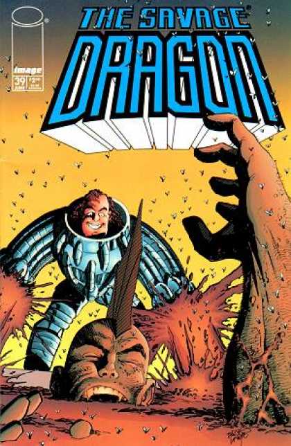 Savage Dragon 39 - Flies - Giant - Robot Man - Blood - Buried Giant - Erik Larsen