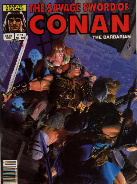 Savage Sword of Conan 105 - Conan The Barbarian - Marvel - Savage - Warrior - Oct No 105 - Michael Golden