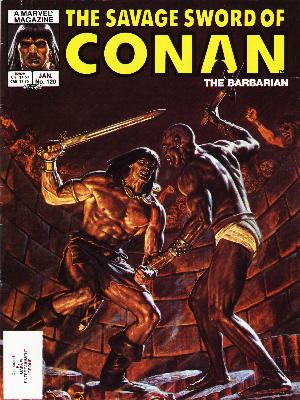 Savage Sword of Conan 120 - Fight - Conan - Sword - Pit - Warrior