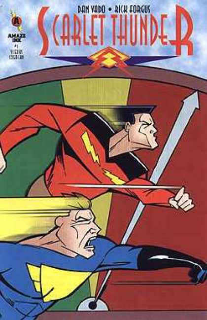Scarlet Thunder 1 - Two Super Heros - Lighting Bolt - Dan Yado - Rick Forgus - Speedy