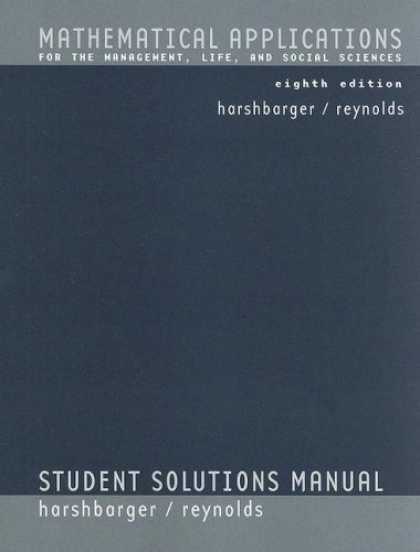 Science Books - Student Study And Solutions Guide: Used with ...Harshbarger-Mathematical Applica