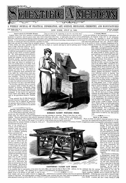 Scientific American - July 15, 1868 (vol. 19, #3)