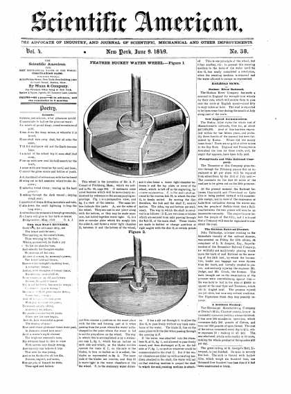 Scientific American - June 9, 1849 (vol. 4, #38)