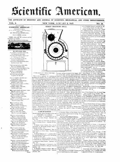 Scientific American - January 2, 1847 (vol. 2, #15)