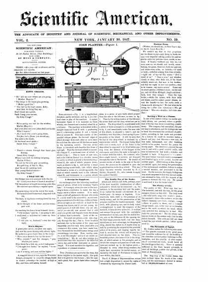 Scientific American - January 30, 1847 (vol. 2, #19)