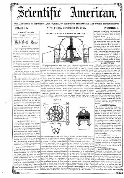 Scientific American - Oct 12, 1850 (vol. 6, #4)