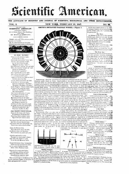 Scientific American - February 20, 1847 (vol. 2, #22)