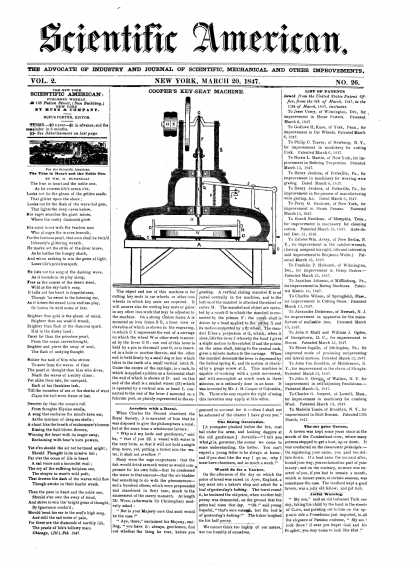 Scientific American - March 20, 1847 (vol. 2, #26)