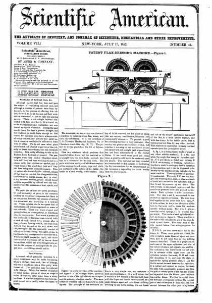 Scientific American - July 17, 1852 (vol. 7, #44)